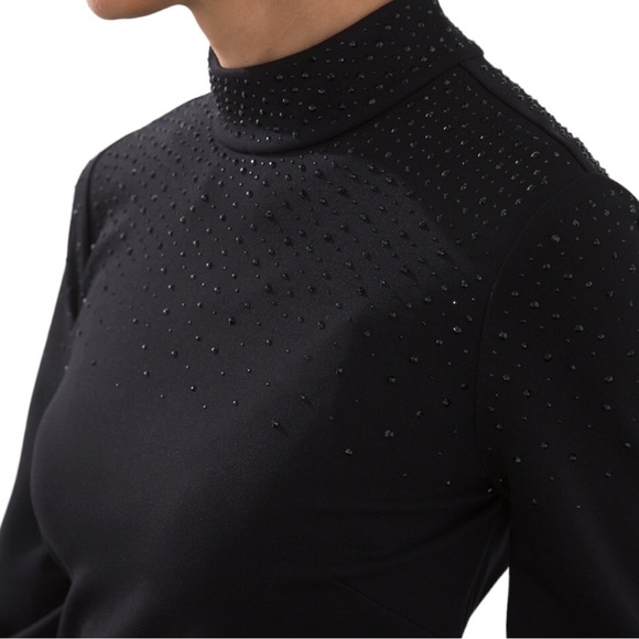 NWT Chicos Black Label Go Beaded Long Sleeve Dress sz 18 - Picture 9 of 15